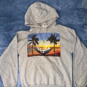 bugs‎ bunny Jerzees NuBlend grey hooded sweatshirt men  size M